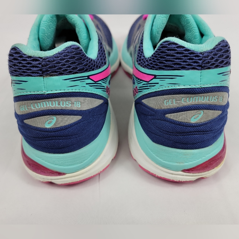 Asics Gel Cumulus 18 Athletic Comfort Shoes Womens Size 10 Multicolor T6C8N - Picture 6 of 12